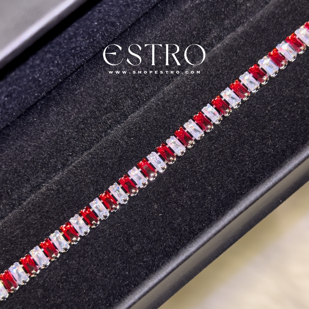 SOLITAIRE BRACELET RED