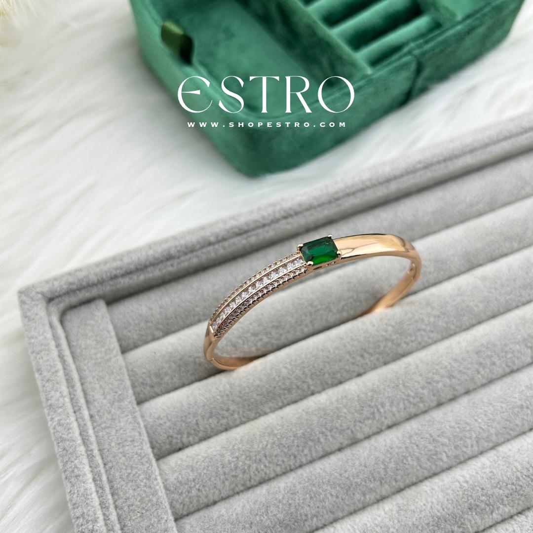 EMERALD GREENS BANGLE BRACELET