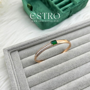 EMERALD GREENS BANGLE BRACELET